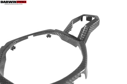 Embellecedor central de fibra de carbono autoclave para volante de Lamborghini Huracan LP610, LP580 y EVO (2015-2023) de DarwinPRO