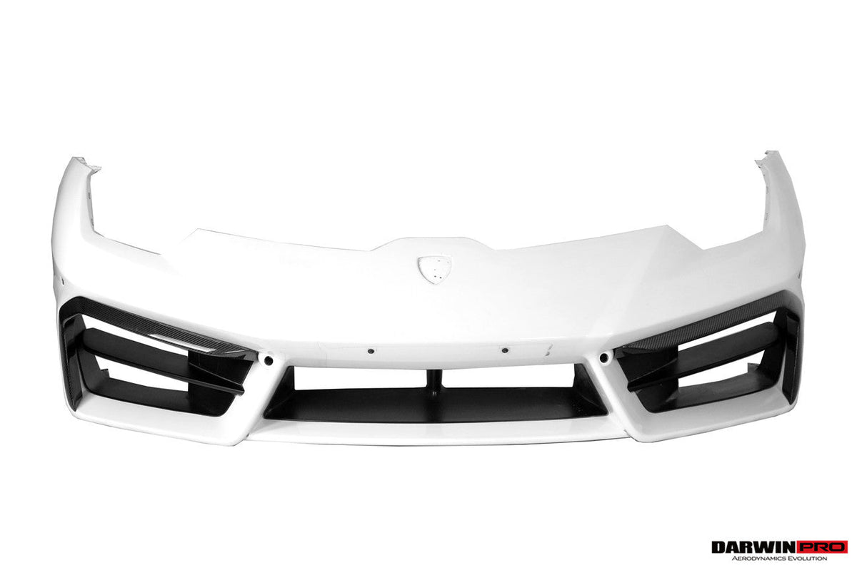 2016-2019 Lamborghini Huracan LP580 Carbon Fiber Front Bumper Canards DarwinPRO (BKSS) (CF5556BKSS580-FBCRD)