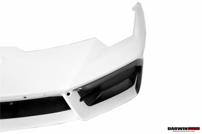 2016-2019 Lamborghini Huracan LP580 Carbon Fiber Front Bumper Canards DarwinPRO (BKSS) (CF5556BKSS580-FBCRD)