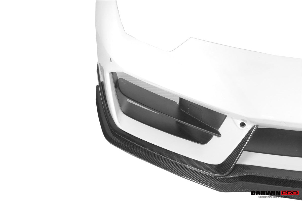 2016-2019 Lamborghini Huracan LP580 Carbon Fiber Front Lip Splitter DarwinPRO (BKSS) (CF5556BKSS580-FL)