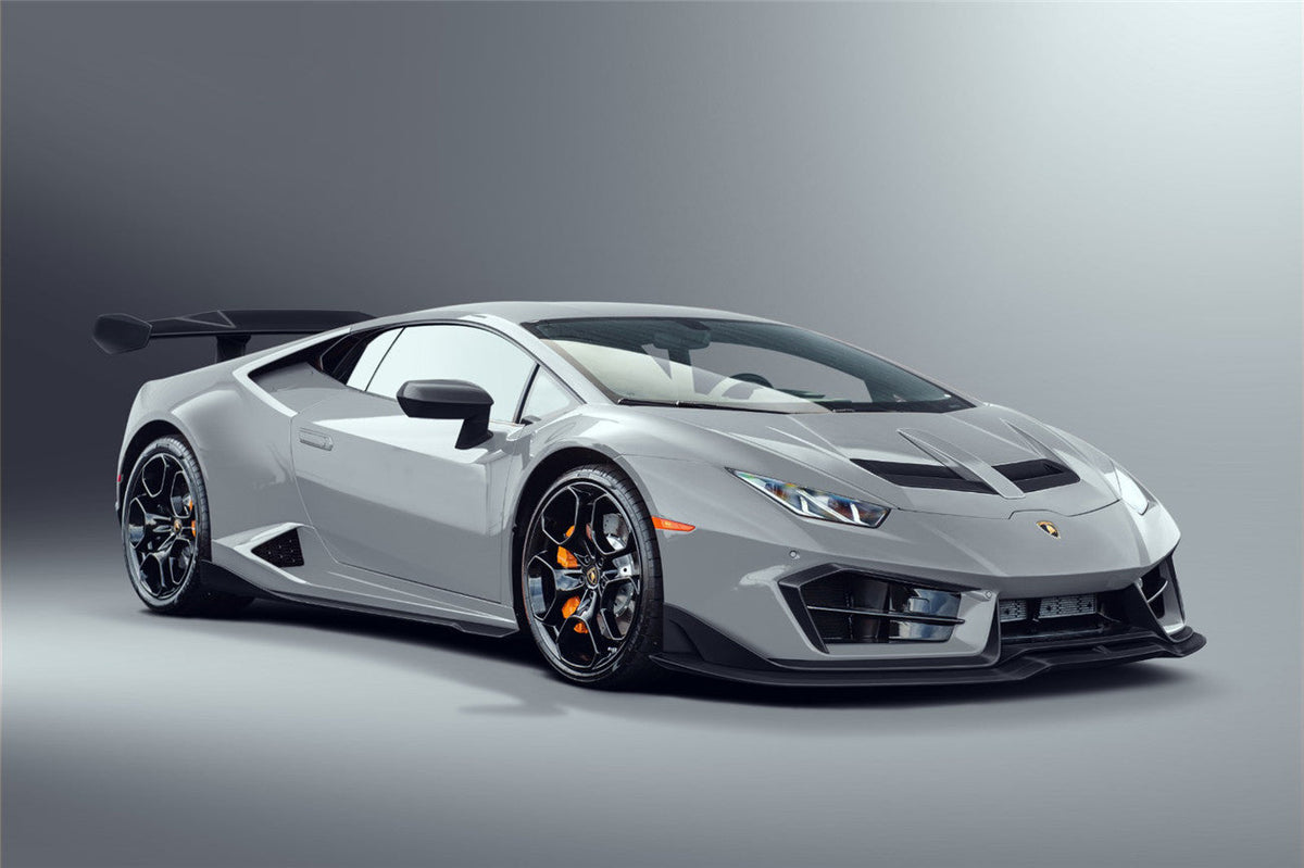 2016-2019 Lamborghini Huracan LP580 Carbon Fiber Front Lip Splitter DarwinPRO (BKSS) (CF5556BKSS580-FL)