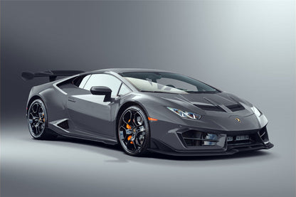 2016-2019 Lamborghini Huracan LP580 Carbon Fiber Front Lip Splitter DarwinPRO (BKSS) (CF5556BKSS580-FL)