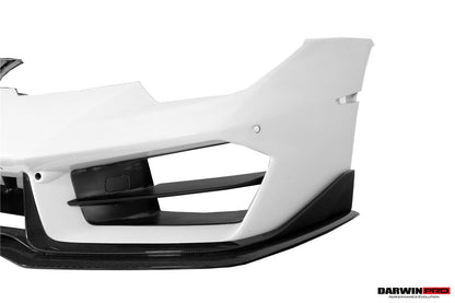 2016-2019 Lamborghini Huracan LP580 Carbon Fiber Front Lip Splitter DarwinPRO (BKSS) (CF5556BKSS580-FL)