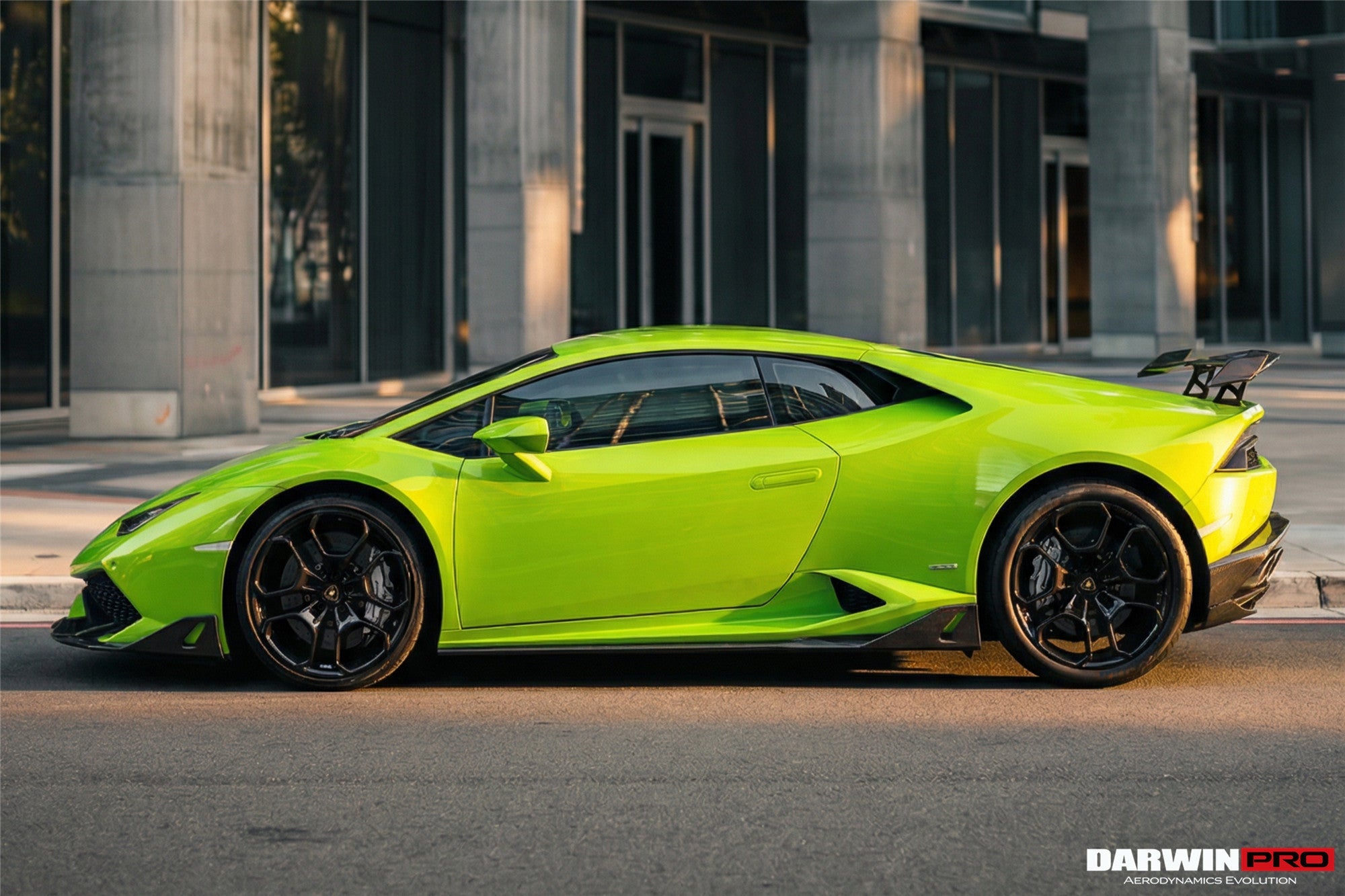 DarwinPRO 2015-2019 Lamborghini Huracan LP610&LP580 AO Style Carbon Fiber Side Skirts Under Board
