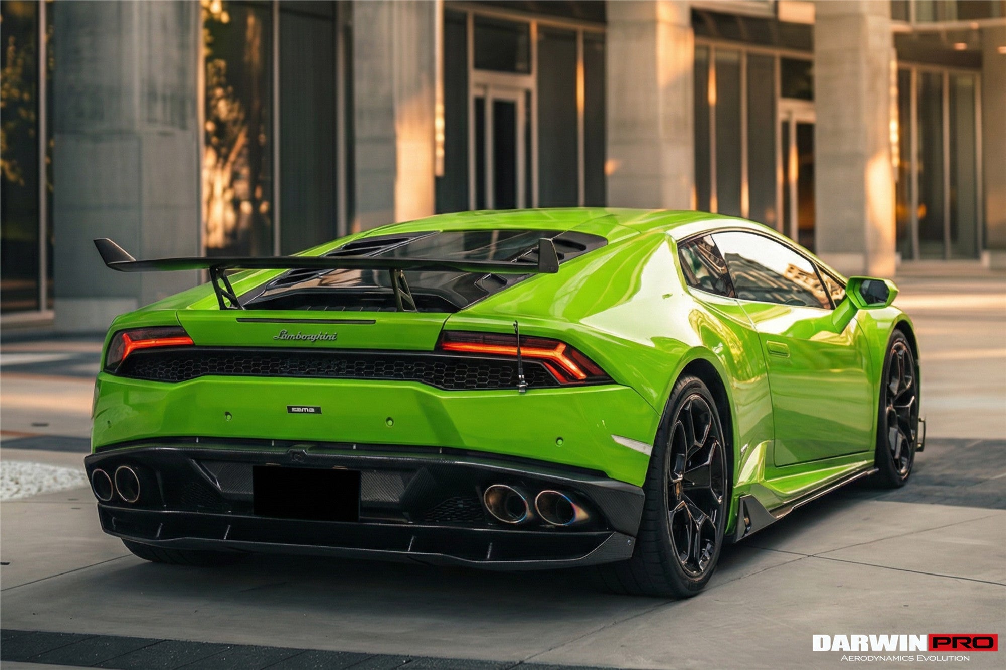 DarwinPRO 2015-2020 Lamborghini Huracan LP610 AO Style Carbon Fiber Rear Diffuser