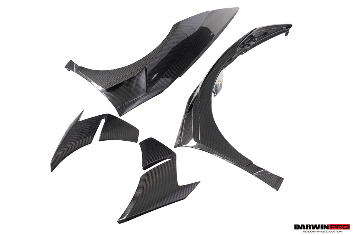 Guardabarros delantero ancho DarwinPRO 2015-2025 Lamborghini Huracan LP610 y LP580 y EVO y Tecnica estilo BKSSII