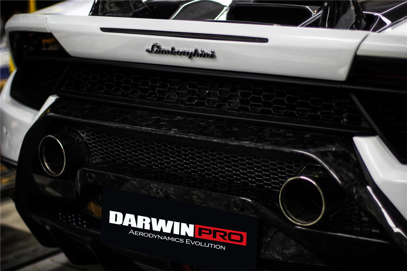Parrilla de escape de parachoques trasero de carbono seco DarwinPRO para Lamborghini Huracan Performante 2017-2020