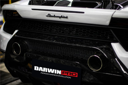 Parrilla de escape de parachoques trasero de carbono seco DarwinPRO para Lamborghini Huracan Performante 2017-2020