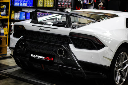 Parrilla de escape de parachoques trasero de carbono seco DarwinPRO para Lamborghini Huracan Performante 2017-2020