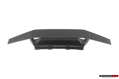 DarwinPRO 2015-2025 Lamborghini Huracan LP610 & LP580 & EVO Tecnica Style Dry Carbon Fiber Trunk Spoiler Wing