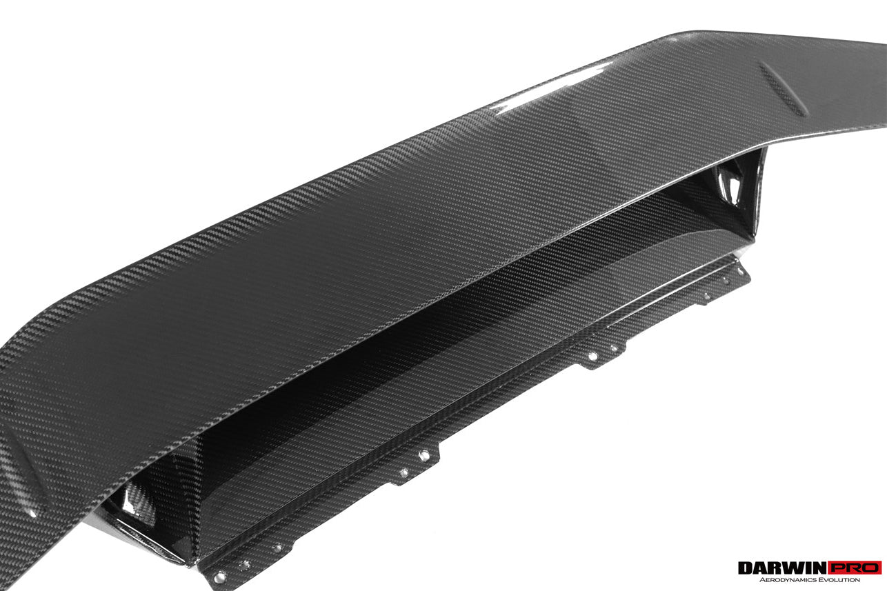 DarwinPRO 2015-2025 Lamborghini Huracan LP610 & LP580 & EVO Tecnica Style Dry Carbon Fiber Trunk Spoiler Wing