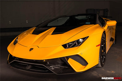 DarwinPRO 2015-2025 Lamborghini Huracan LP610 & LP580 & EVO & Tecnica Performante Style Partial Carbon Front Bumper