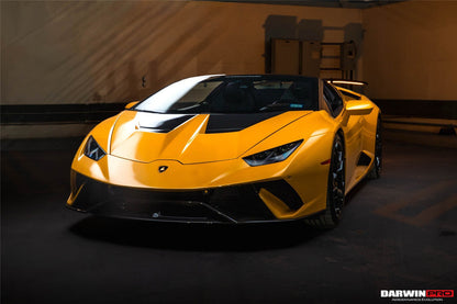 DarwinPRO 2015-2025 Lamborghini Huracan LP610 & LP580 & EVO & Tecnica Performante Style Partial Carbon Front Bumper