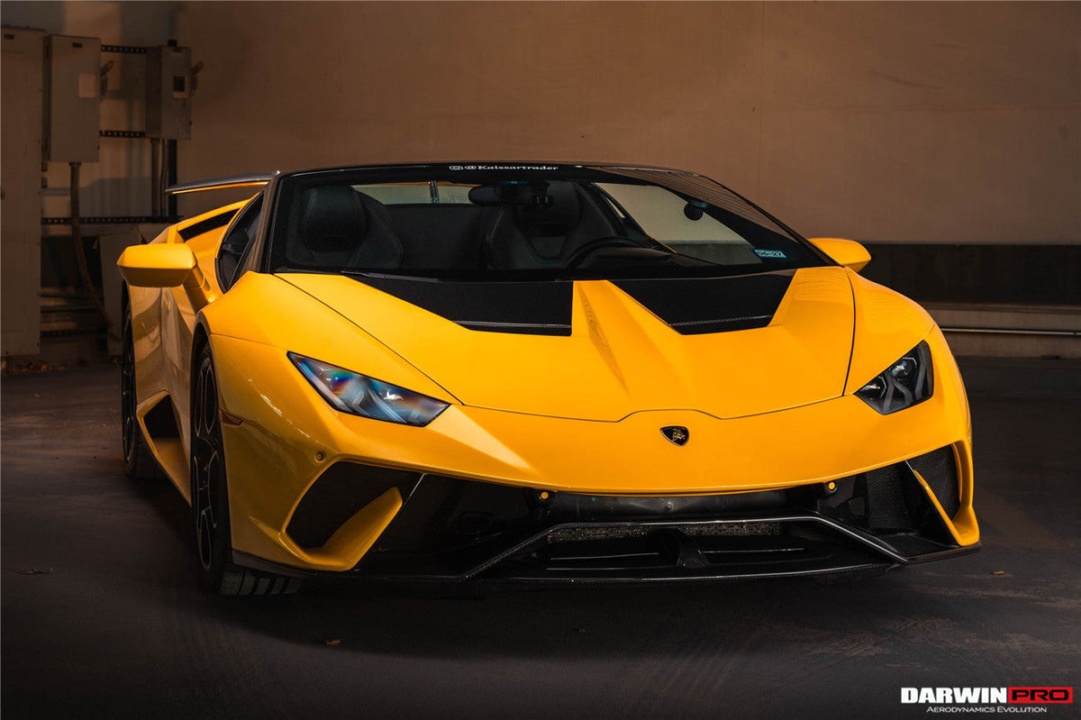 DarwinPRO 2015-2025 Lamborghini Huracan LP610 & LP580 & EVO & Tecnica Performante Style Partial Carbon Front Bumper