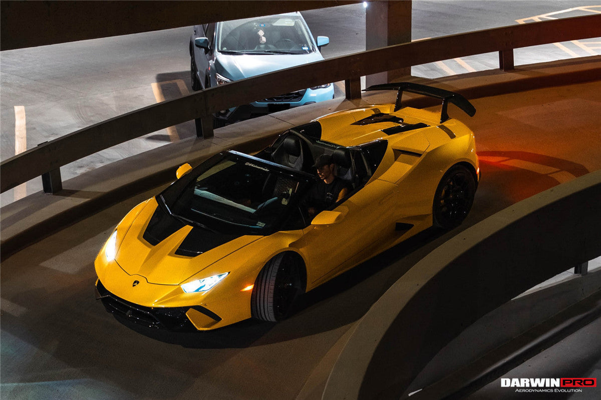 DarwinPRO 2015-2025 Lamborghini Huracan LP610 & LP580 & EVO & Tecnica Performante Style Partial Carbon Front Bumper
