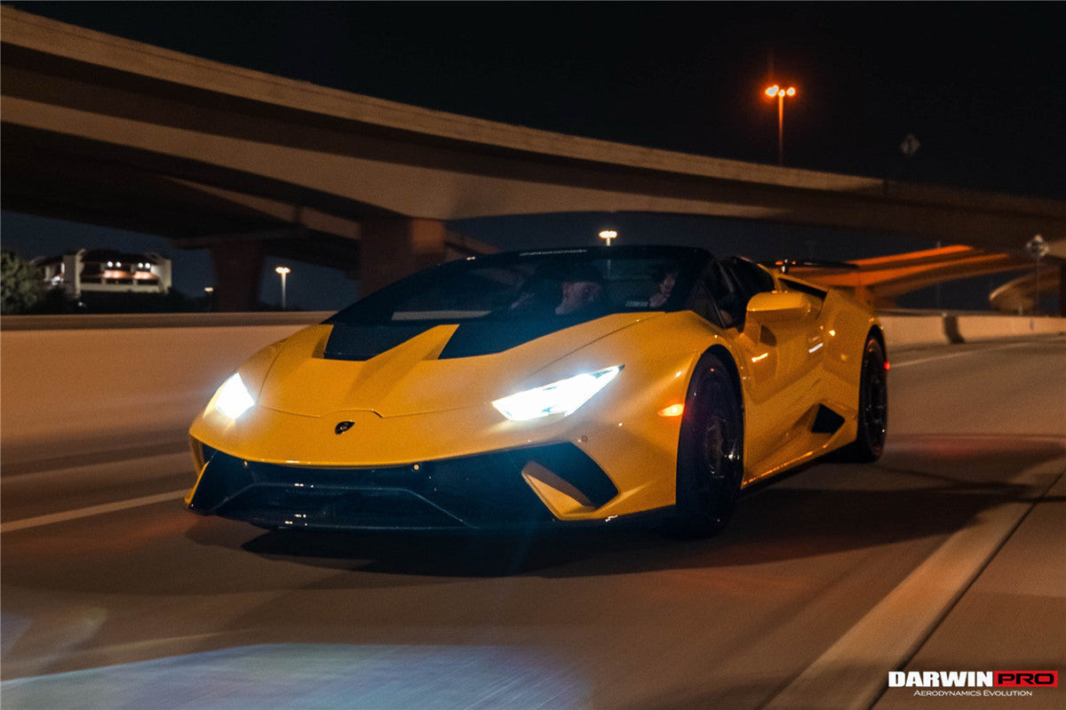 DarwinPRO 2015-2025 Lamborghini Huracan LP610 & LP580 & EVO & Tecnica Performante Style Partial Carbon Front Bumper
