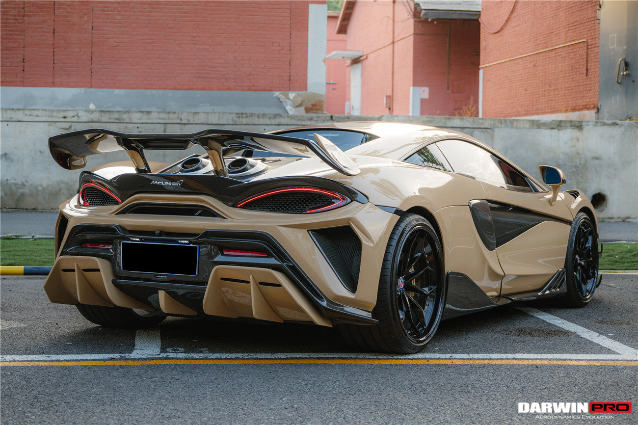 DarwinPRO Darwinpro 2015-2021 McLaren 540c & 570s BKSS Style Rear Bumper and Wing and Engine Trunk and Exhaust