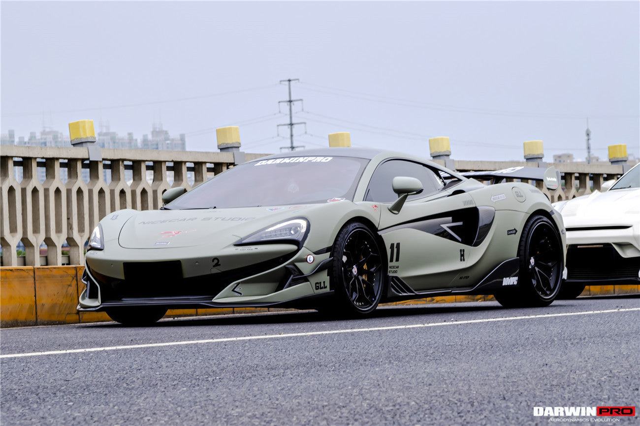 DarwinPRO BKSS Style Carbon Fiber Side Skirts Under Board | 2015-2021 McLaren 600LT, 540C, 570S