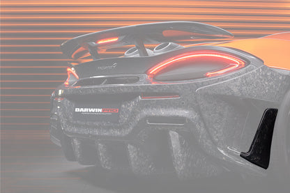 DarwinPRO Carbon Fiber Rear Bumper Side Canards | 2018-2021 McLaren 600lt