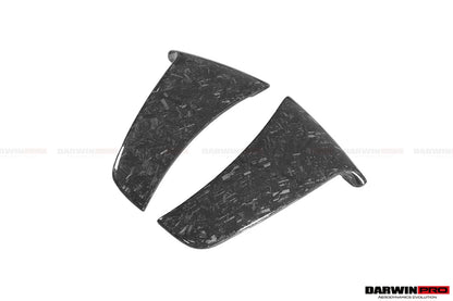 DarwinPRO Carbon Fiber Rear Bumper Side Canards | 2018-2021 McLaren 600lt
