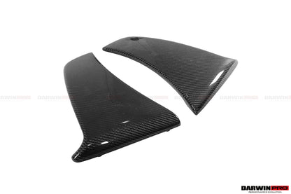 DarwinPRO Carbon Fiber Rear Bumper Side Canards | 2018-2021 McLaren 600lt
