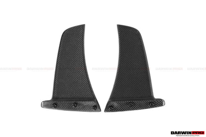 DarwinPRO Carbon Fiber Rear Bumper Side Canards | 2018-2021 McLaren 600lt