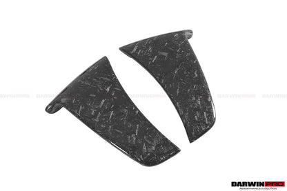 DarwinPRO Carbon Fiber Rear Bumper Side Canards | 2018-2021 McLaren 600lt