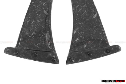 DarwinPRO Carbon Fiber Rear Bumper Side Canards | 2018-2021 McLaren 600lt