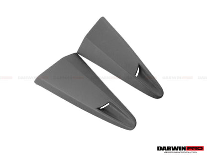 Tomas de aire de fibra de carbono para ventanas laterales DarwinPRO 2011-2017 para McLaren 650s y 12C estilo BKSS