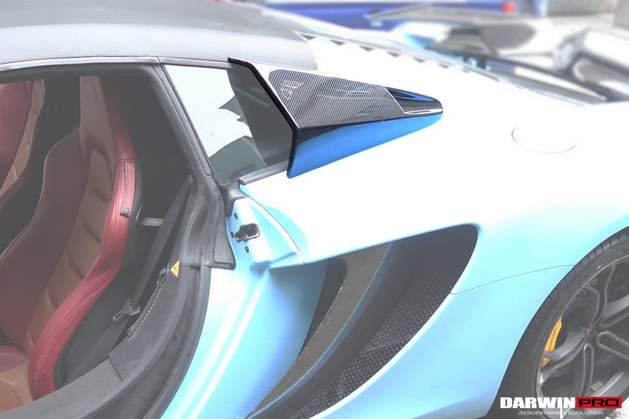 DarwinPRO BKSS Style Carbon Fiber Quarter Window Scoops | 2011-2017 McLaren 650s/12C