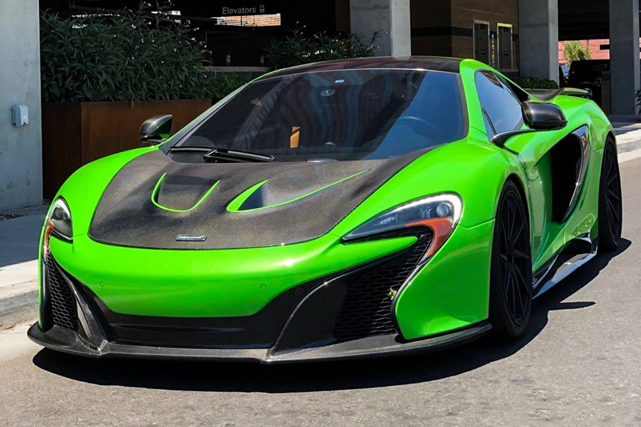 DarwinPRO 2014-2017 McLaren 650s Coupe and Spider OEM Style Carbon Fiber Front Lip
