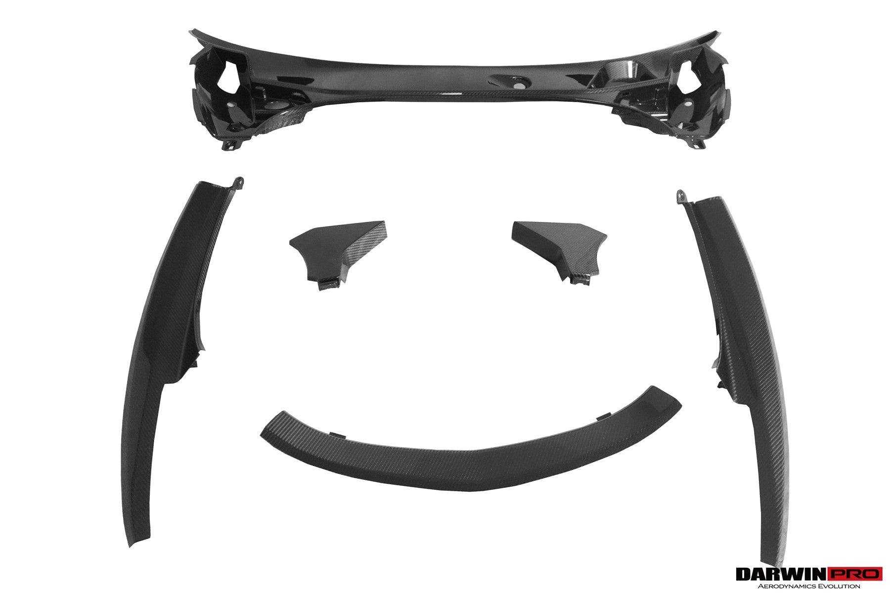 DarwinPRO 2019-UP McLaren GT OEM Style Autoclave Carbon Fiber Front Trunk Opening Surround Trim Set | Fits GT, GTS