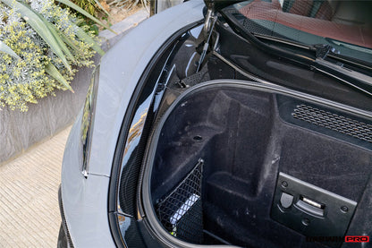 DarwinPRO 2019-UP McLaren GT OEM Style Autoclave Carbon Fiber Front Trunk Opening Surround Trim Set | Fits GT, GTS