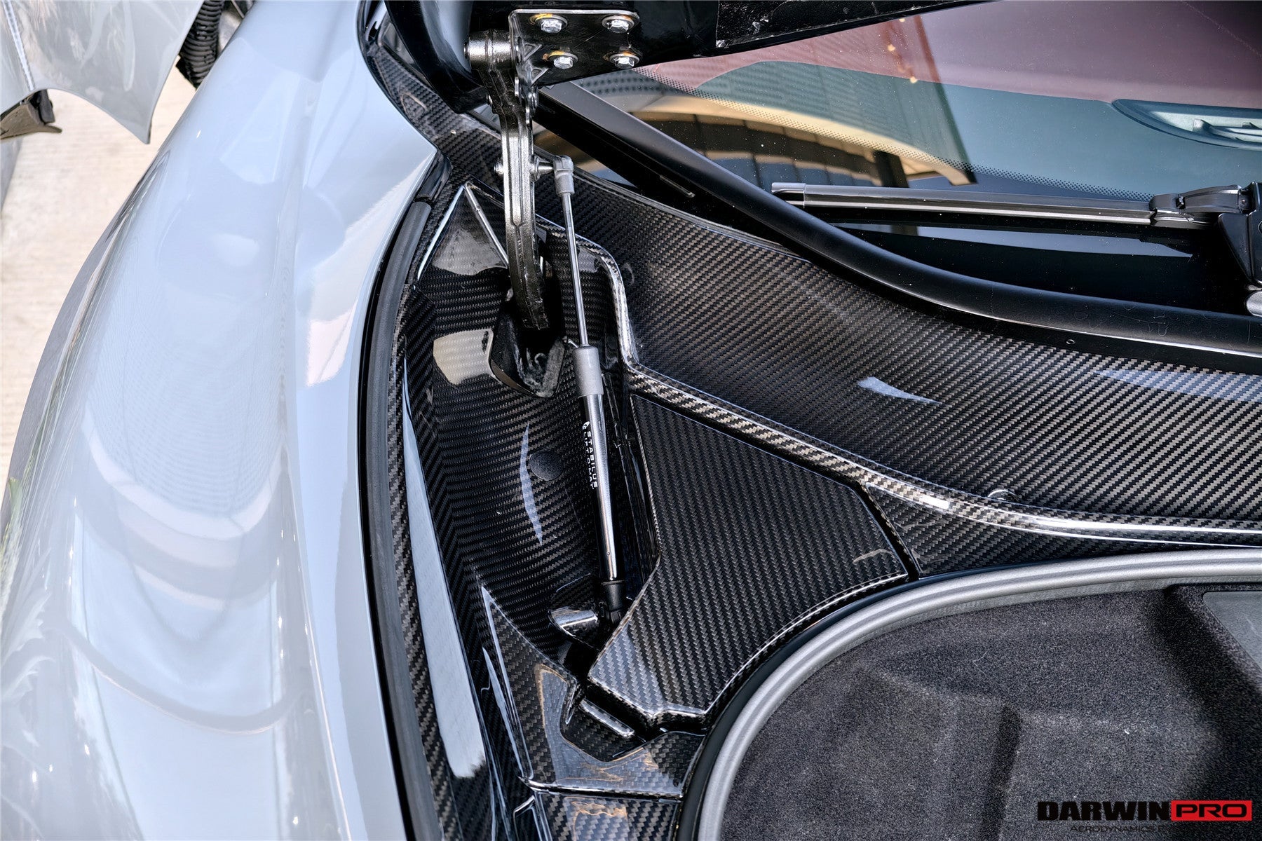 DarwinPRO 2019-UP McLaren GT OEM Style Autoclave Carbon Fiber Front Trunk Opening Surround Trim Set | Fits GT, GTS