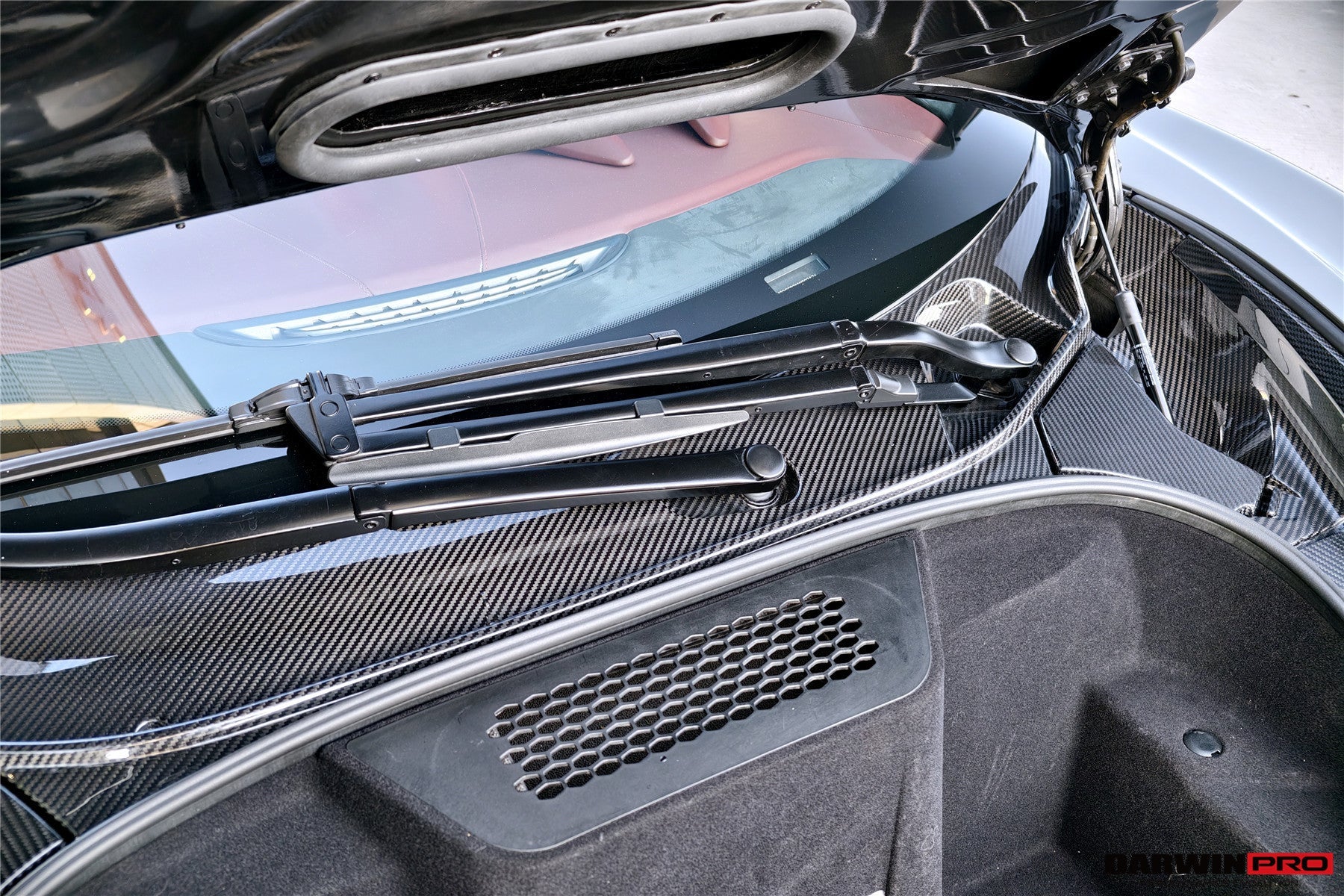 DarwinPRO 2019-UP McLaren GT OEM Style Autoclave Carbon Fiber Front Trunk Opening Surround Trim Set | Fits GT, GTS