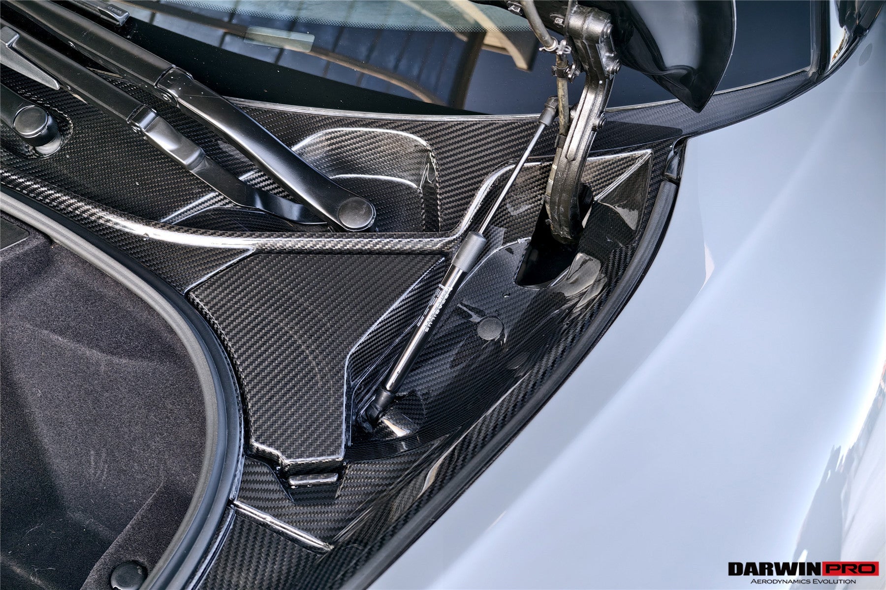 DarwinPRO 2015-2021 McLaren OEM Style Dry Carbon Fiber Carbon Fiber Front Trunk Opening Surround Trim Set | Fits 540C, 570S, 570GT, 600LT