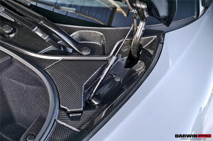 DarwinPRO 2015-2021 McLaren OEM Style Dry Carbon Fiber Carbon Fiber Front Trunk Opening Surround Trim Set | Fits 540C, 570S, 570GT, 600LT