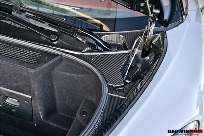 DarwinPRO 2015-2021 McLaren OEM Style Dry Carbon Fiber Carbon Fiber Front Trunk Opening Surround Trim Set | Fits 540C, 570S, 570GT, 600LT