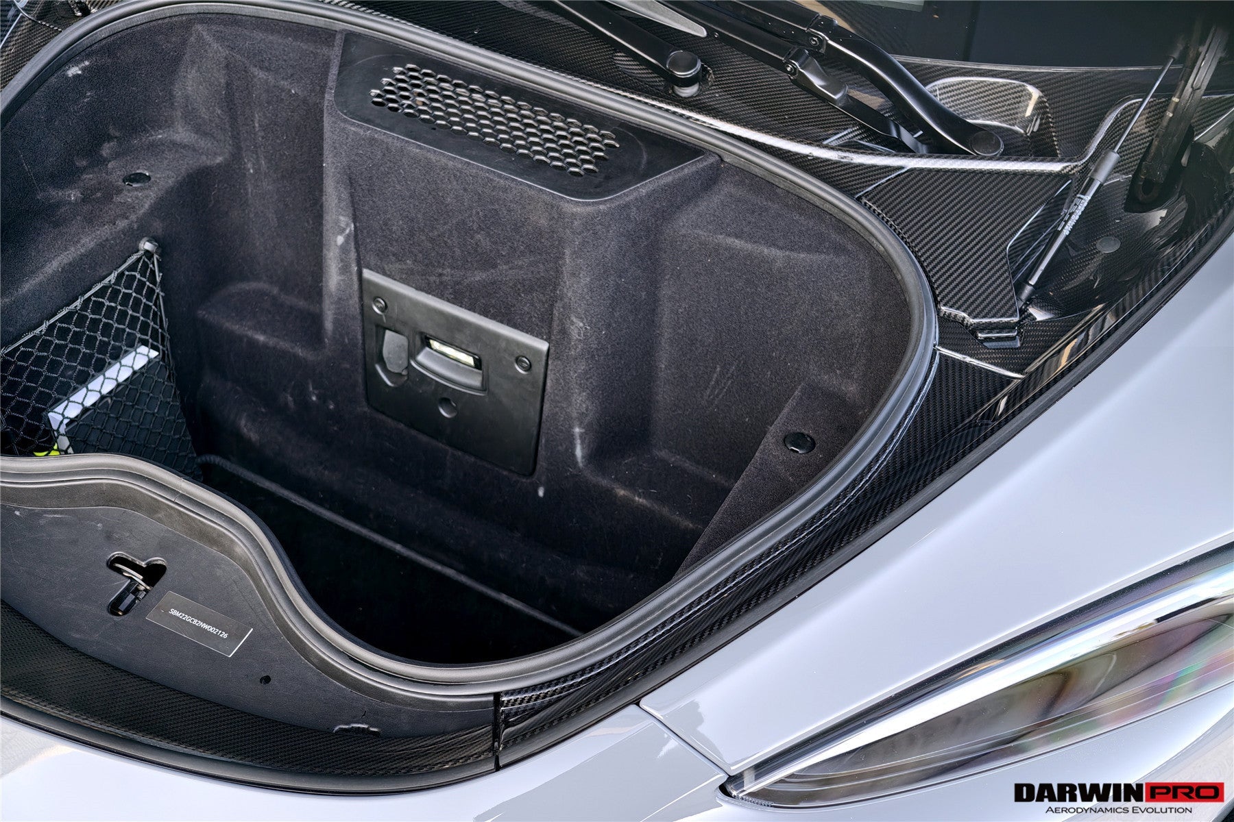 DarwinPRO 2019-UP McLaren GT OEM Style Autoclave Carbon Fiber Front Trunk Opening Surround Trim Set | Fits GT, GTS