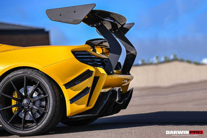 DarwinPRO 2011-2017 McLaren MP4 12C 650S Rebel Performance Style Partial Carbon Fiber Rear Bumper
