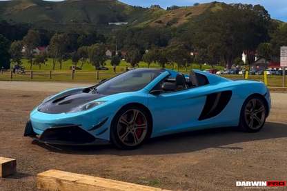 Parachoques delantero DarwinPRO Rebel Performance Style de fibra de carbono parcial con borde | McLaren MP4, 12C (2011-2014)
