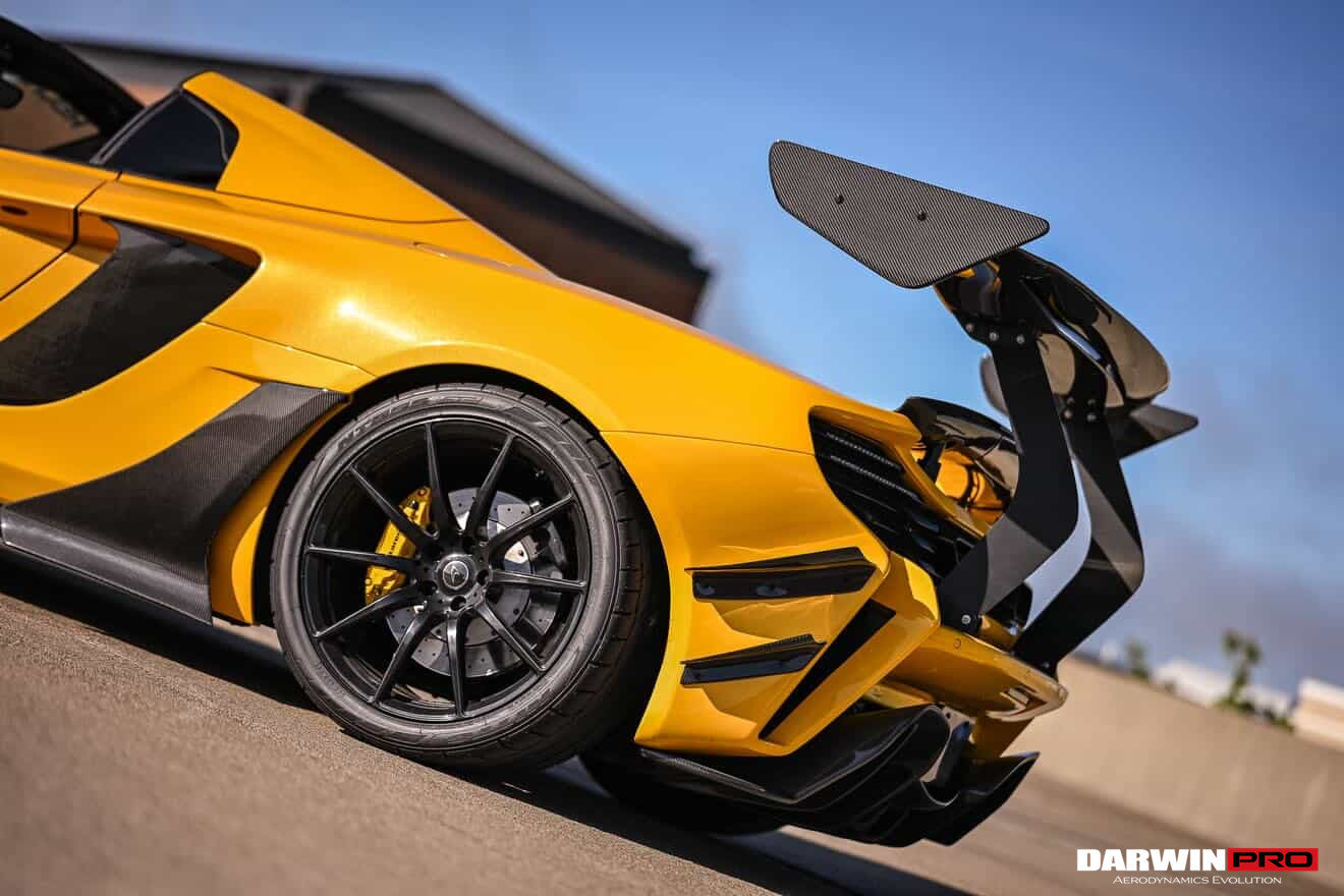 DarwinPRO 2011-2017 McLaren MP4 12C 650S Rebel Performance Style Carbon Fiber Trunk Spoiler Wing