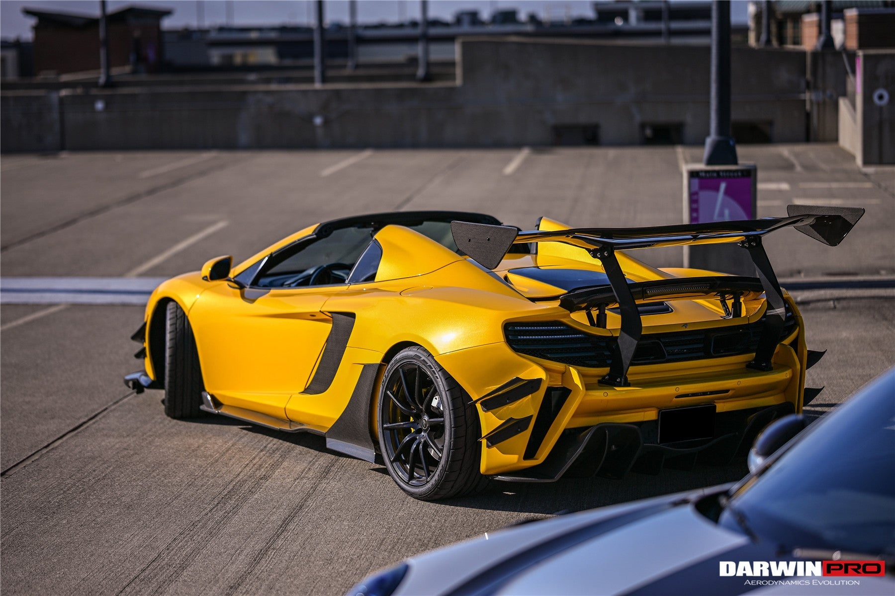 DarwinPRO 2011-2017 McLaren MP4 12C 650S Rebel Performance Style Partial Carbon Fiber Rear Bumper
