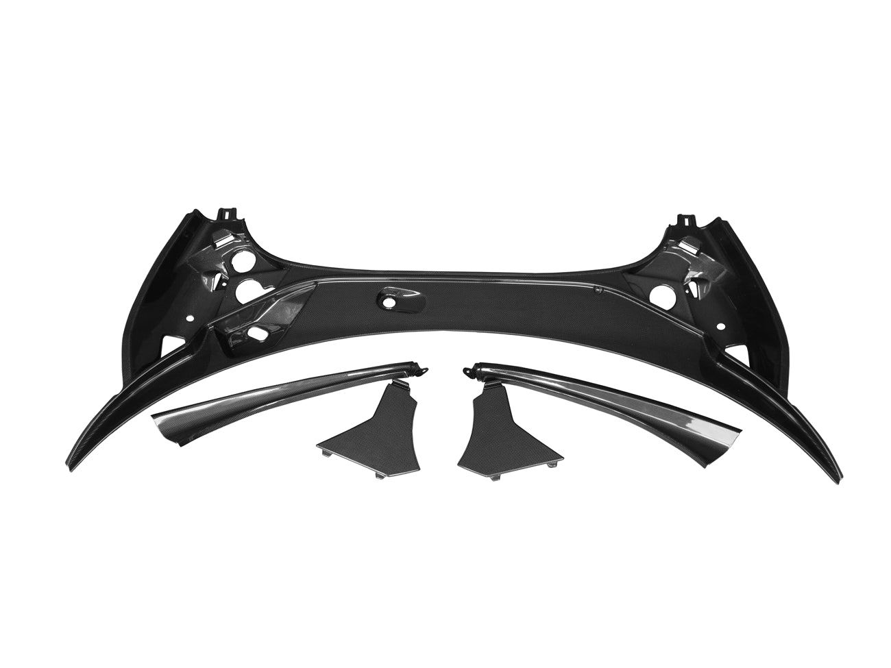 DarwinPRO 2015-2021 McLaren OEM Style Dry Carbon Fiber Carbon Fiber Front Trunk Opening Surround Trim Set | Fits 540C, 570S, 570GT, 600LT