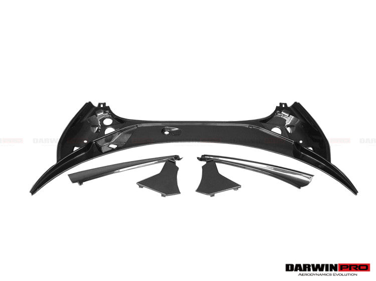 DarwinPRO 2015-2021 McLaren OEM Style Dry Carbon Fiber Carbon Fiber Front Trunk Opening Surround Trim Set | Fits 540C, 570S, 570GT, 600LT