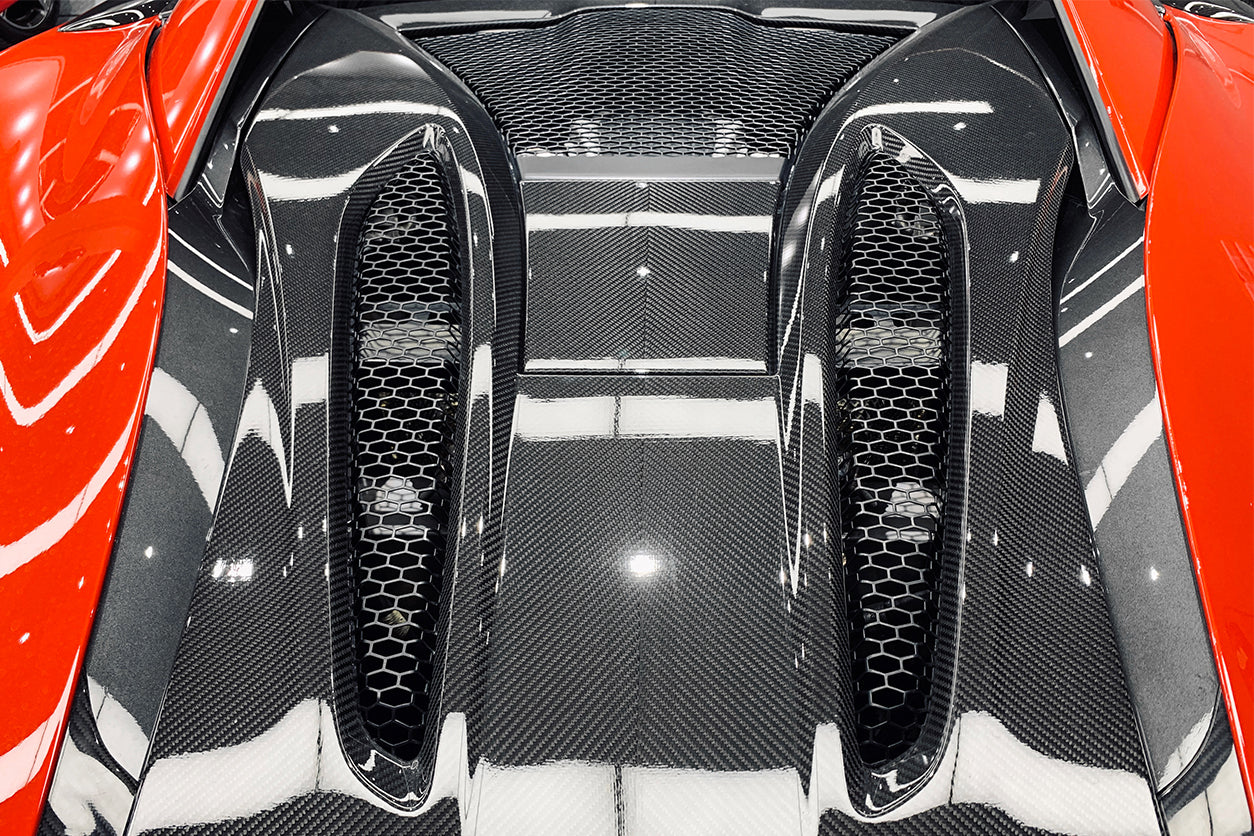 DarwinPRO 2015-2020 McLaren 540c 570s Coupe Autoclave Carbon Fiber Rear Engine Trunk Replacement