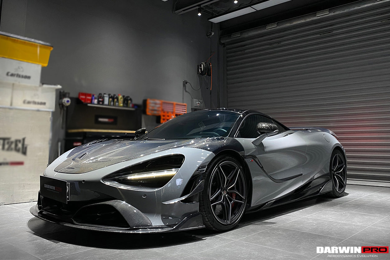DarwinPRO Se²NWB Style Carbon Fiber Side Skirts | 2017-2023 McLaren 720s