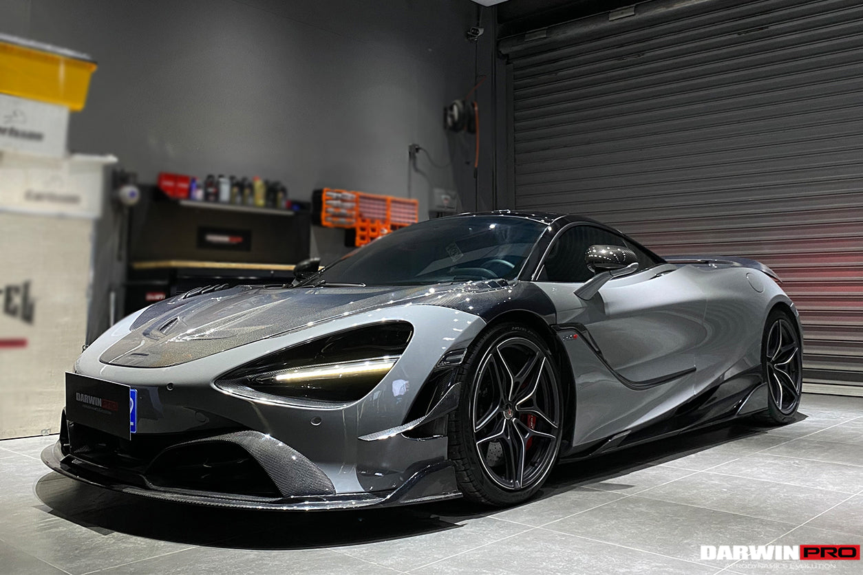 DarwinPRO Se²NWB Style Carbon Fiber Side Skirts | 2017-2023 McLaren 720s
