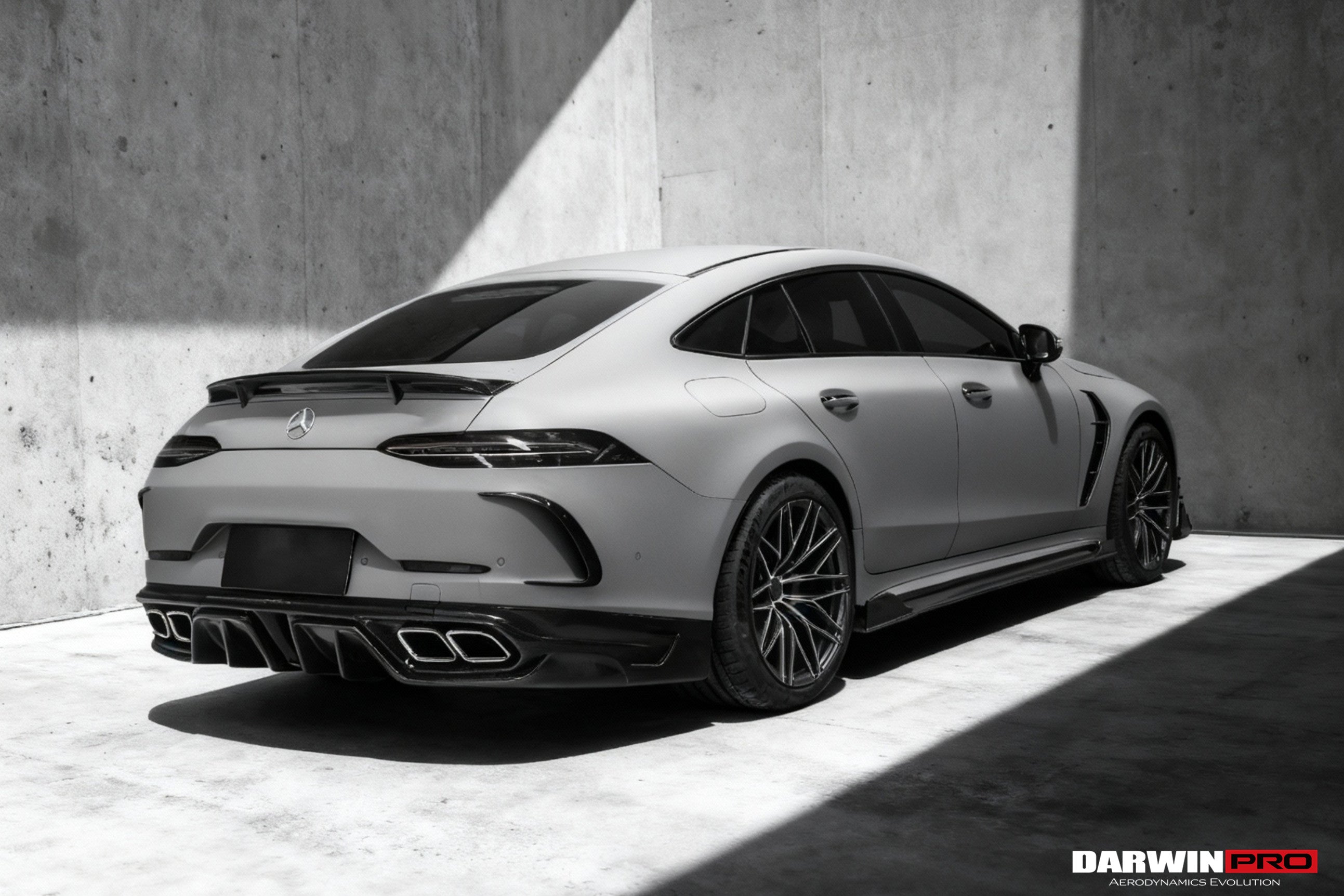 DarwinPRO 2019-2024 Mercedes Benz AMG GT50 GT53 GT43 4Door Coupe X290 IMP Performance Rear Diffuser With Exhaust tips