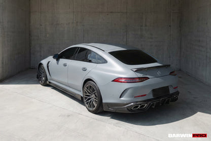 DarwinPRO 2019-2024 Mercedes Benz AMG GT50 GT53 GT43 4Door Coupe X290 IMP Performance Rear Diffuser With Exhaust tips
